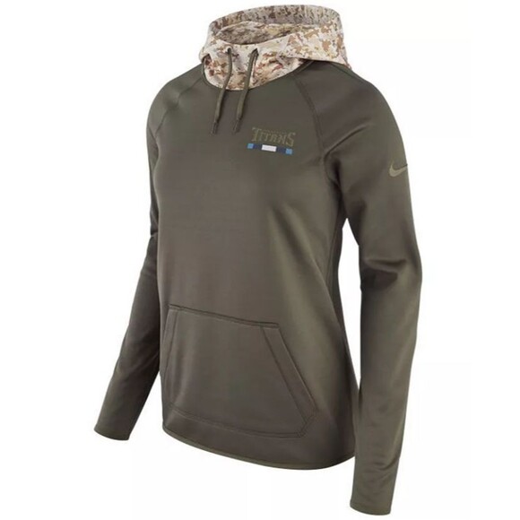Women's Nike Tennessee Titans Salute To Service Hoodie Olive Military Camo NWT S - Picture 1 of 14